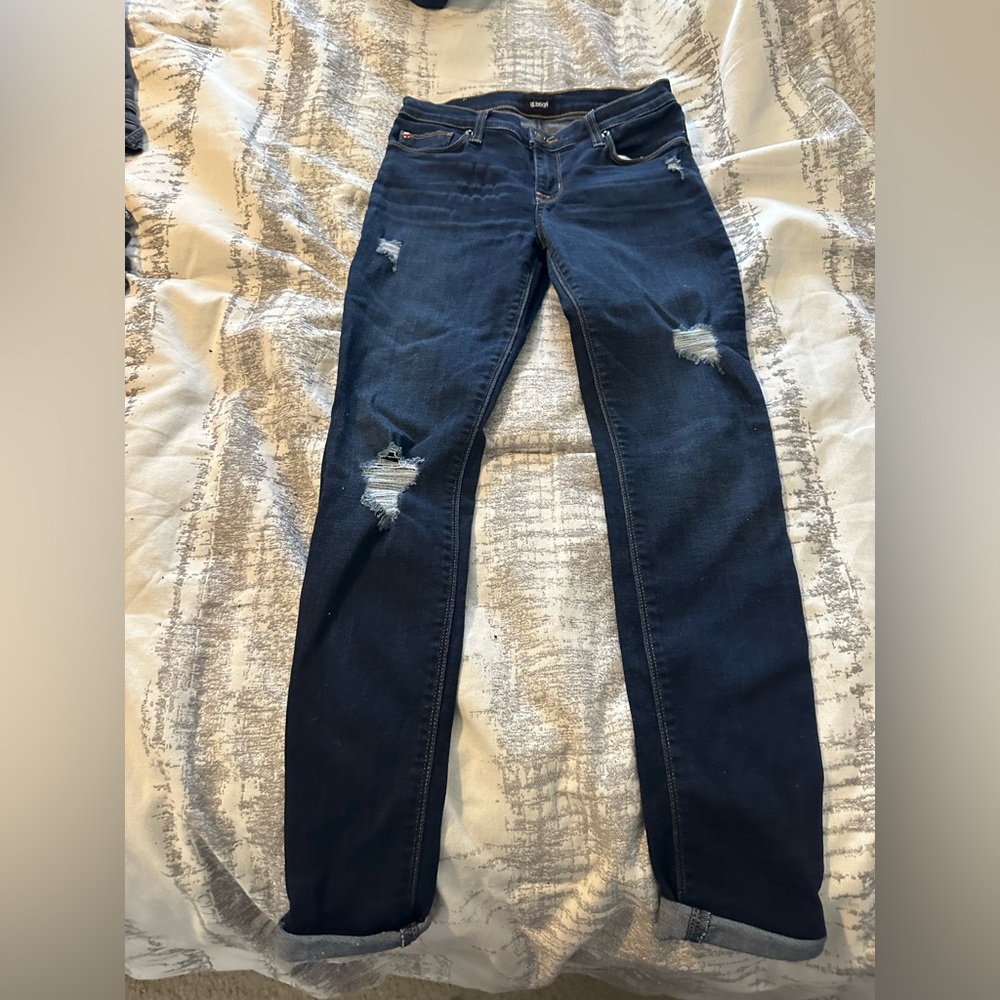 Hudson Women’s Jeans Skinny Distressed Denim Krista Super Skinny size 25 EUC